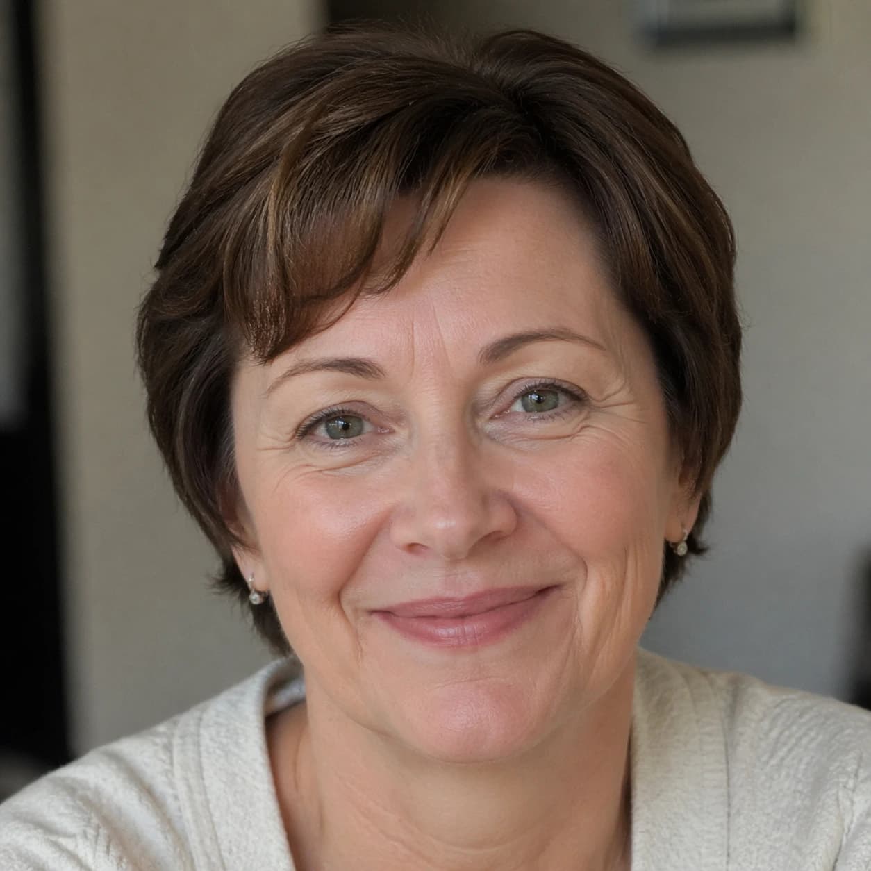 Portrait of a smiling grandmother